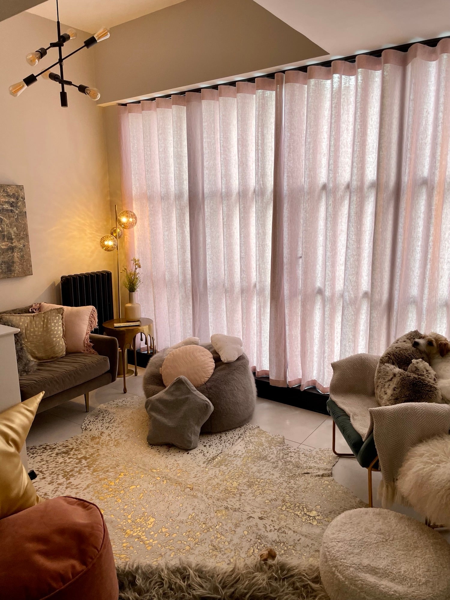 metallic speckled cowhide genuine leather