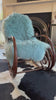 sky blue mongolian sheepskin throw 