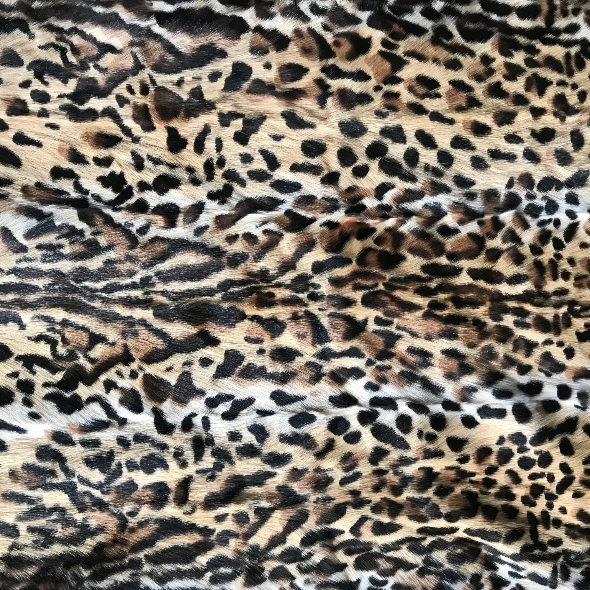 Animal Print Upholstered Bench