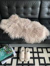 oyster sheepskin rug throw