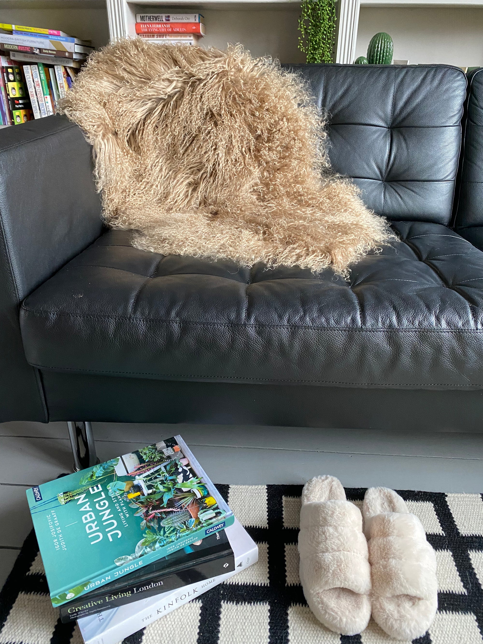 caramel Mongolian Sheepskin double rug