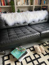 white Mongolian Sheepskin rug
