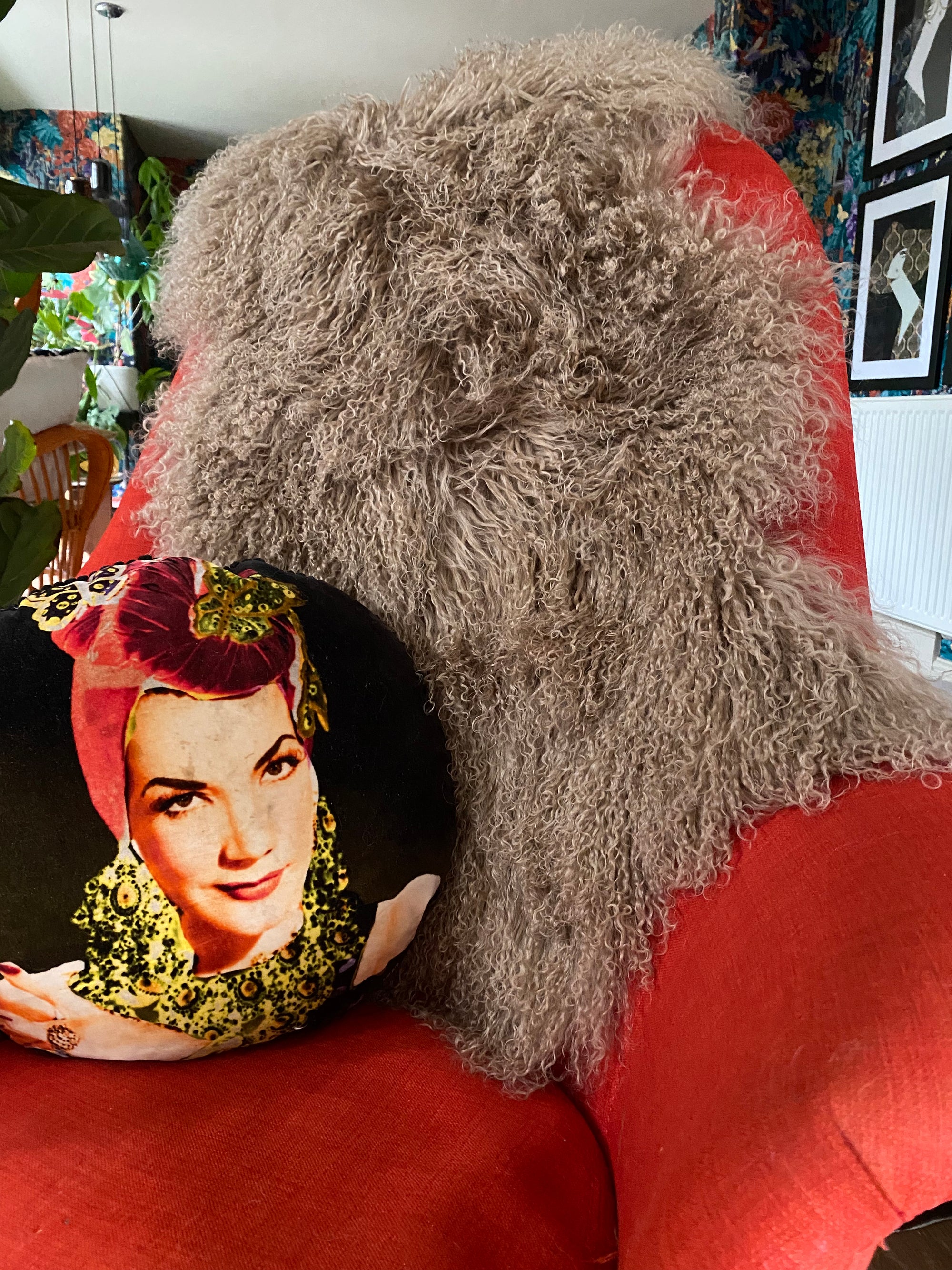 caramel Mongolian Sheepskin double rug