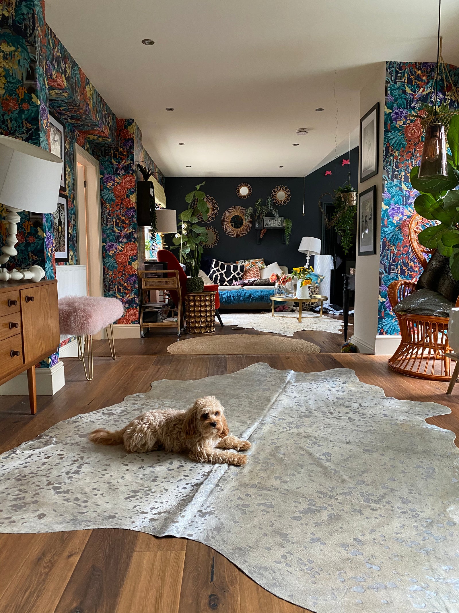 Silver genuine leather metallic cowhide