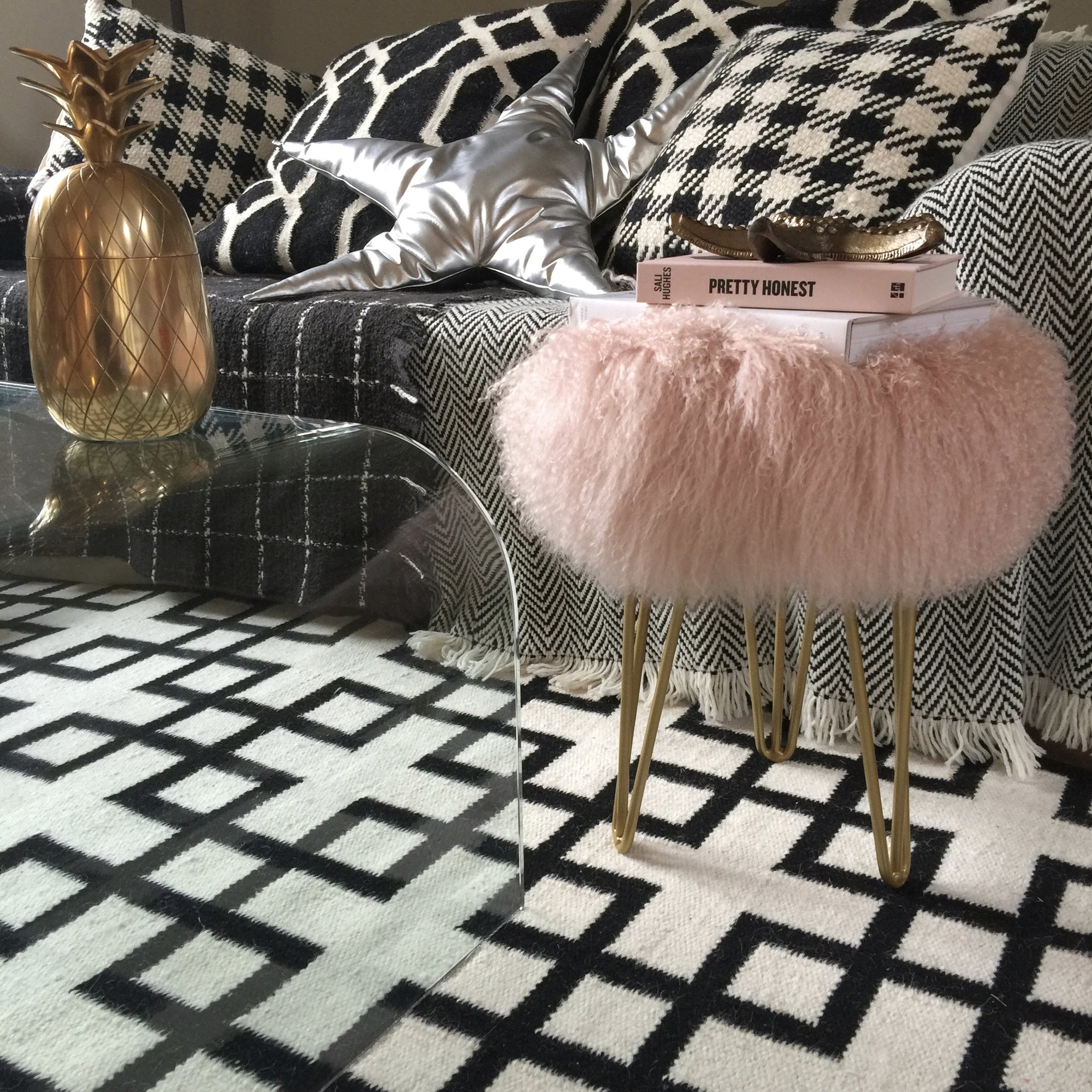 Sheepskin Stool