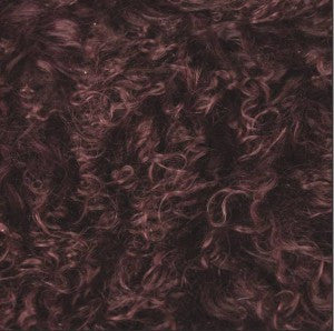 Mongolian Sheepskin Upholstered Console Stool