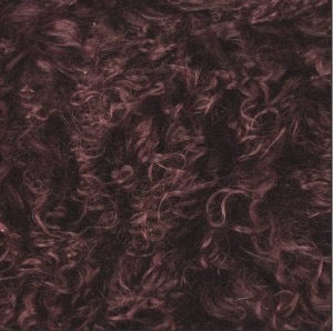 Wine Mongolian Sheepskin Throw